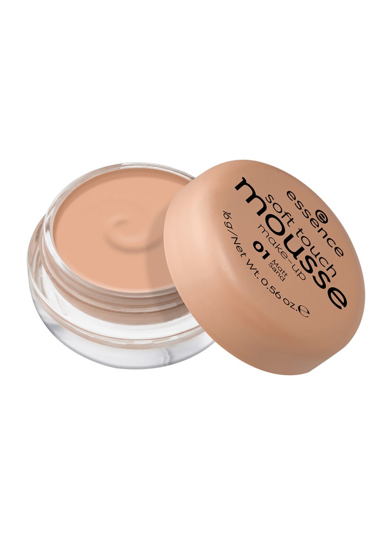 Essence Soft Touch Mousse Face Make-Up 01 Matt Sand  - Image 2