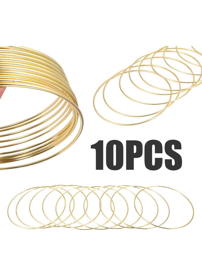 10-Piece Dream Catcher Ring Set Gold - Image 2