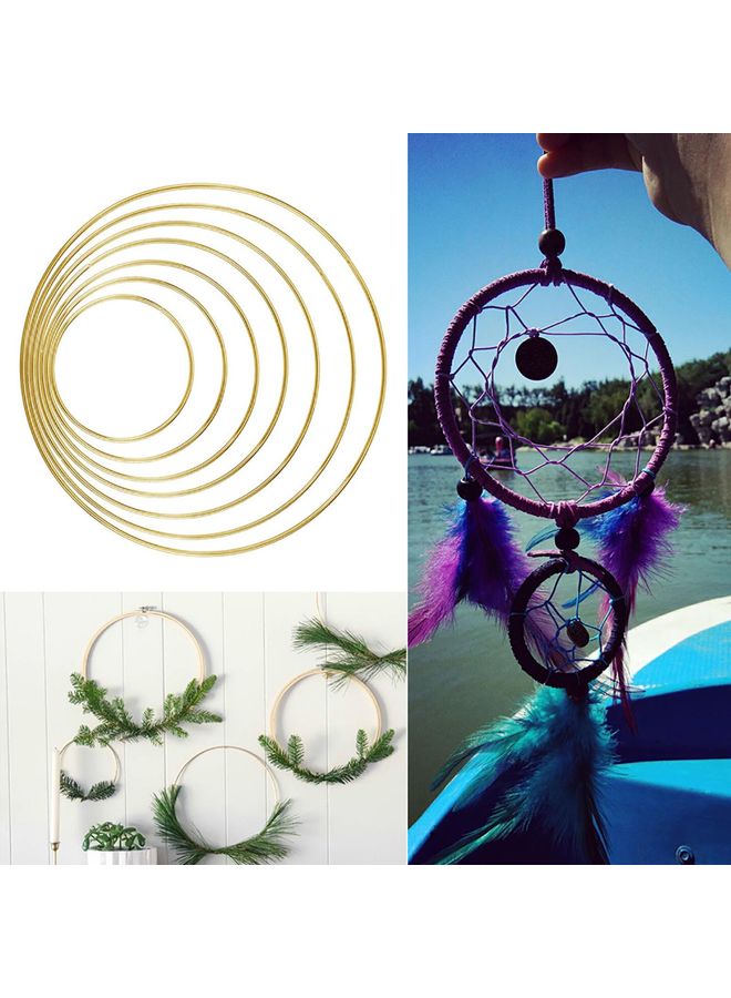 10-Piece Dream Catcher Ring Set Gold - Image 5