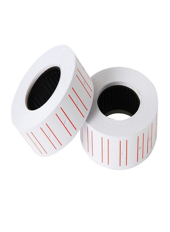 ATLAS - Single Line Pricing Label White - Image 1