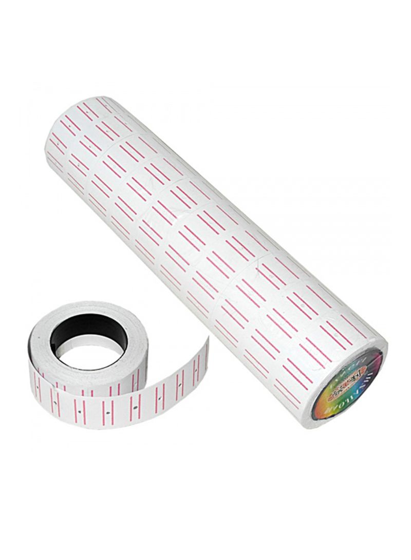 ATLAS - Single Line Pricing Label White - Image 1