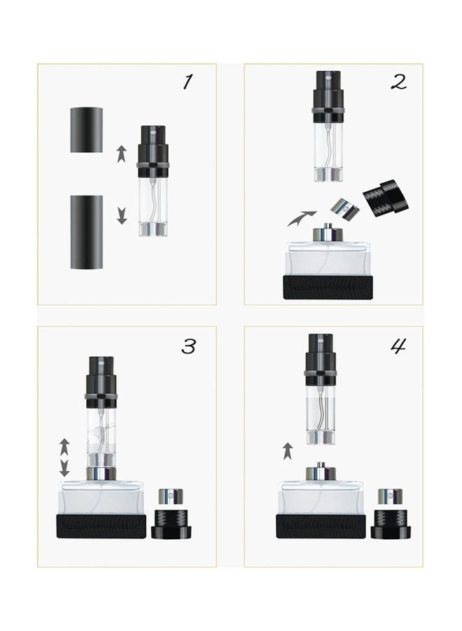 فليلي زجاجة عطر بخاخ قابلة لإعادة التعبئة مع غطاء 5ملليلتر - Image 5