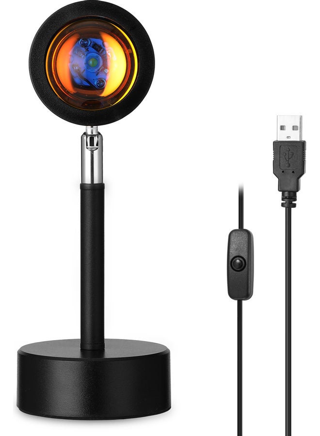 ماركة غير محددة مصباح ليلي مزود بمنفذ USB وجهاز بروجيكتور بإضاءة LED لعرض الغروب أصفر  - Image 1