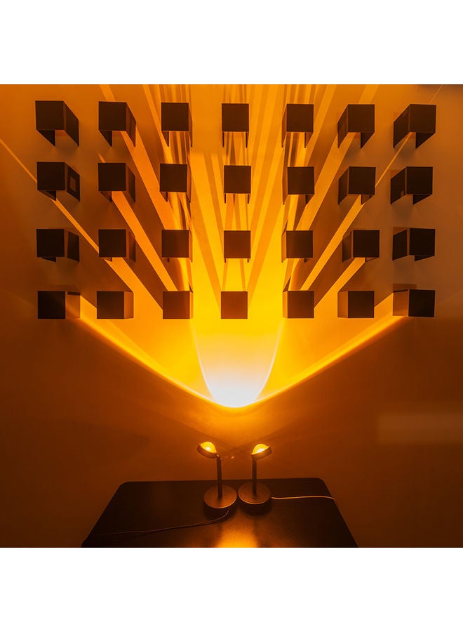 ماركة غير محددة مصباح ليلي مزود بمنفذ USB وجهاز بروجيكتور بإضاءة LED لعرض الغروب أصفر  - Image 4