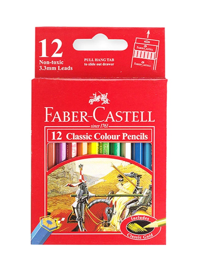 FABER-CASTELL - 12-Piece Classic Colour Pencil Set Multicolour - Image 1