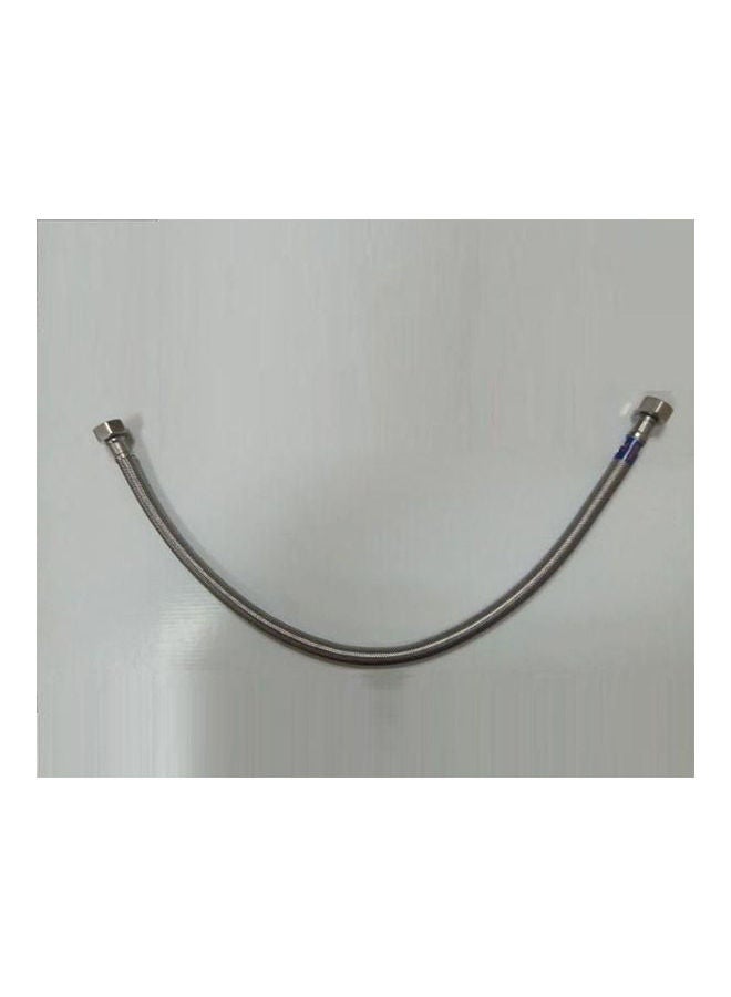 Set Of 6 Flexible Hose / Italian Connection Suitable For Toilet Or Heater Silver 50cm - Image 3