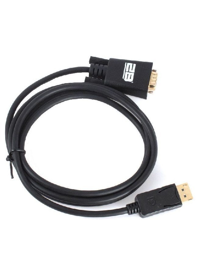 2B Display Port To VGA Cable Adapter Black
