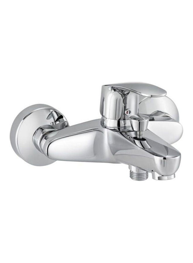 كلودي صنبور للحمام والاستحمام بمقبض واحد مزين باللؤلؤ للإمارات العربية المتحدة فضي