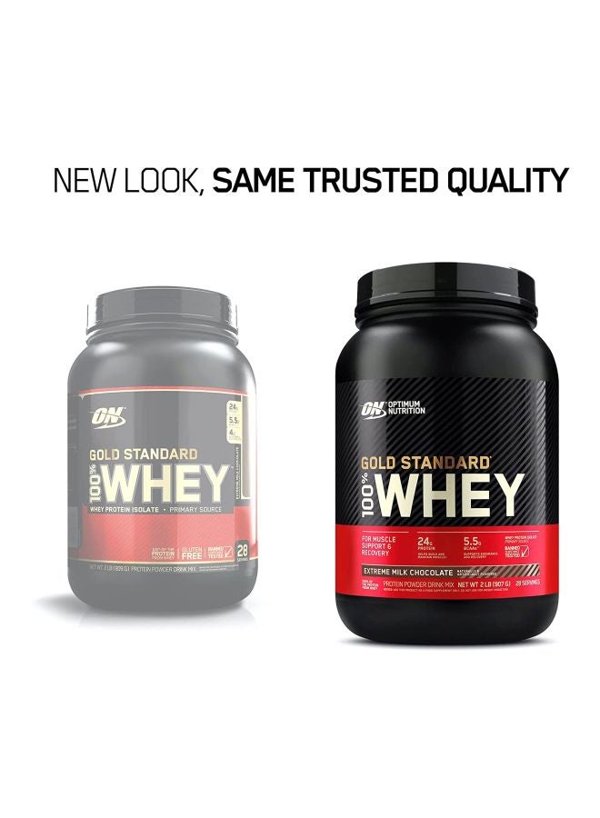 Optimum Nutrition Gold Standard 100% Whey Protein Powder Extreme Milk Chocolate 2lbs  - Image 2