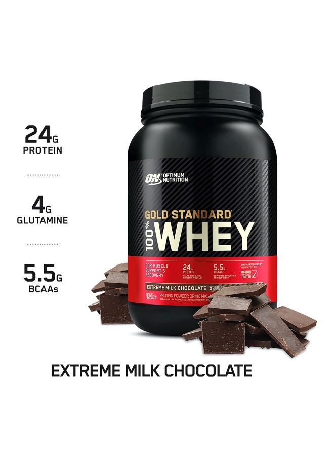 Optimum Nutrition Gold Standard 100% Whey Protein Powder Extreme Milk Chocolate 2lbs  - Image 3
