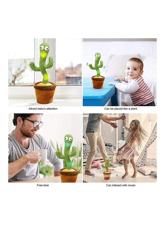 Electric Dancing Cactus Plant Stuffed Toy With Music - Image 2