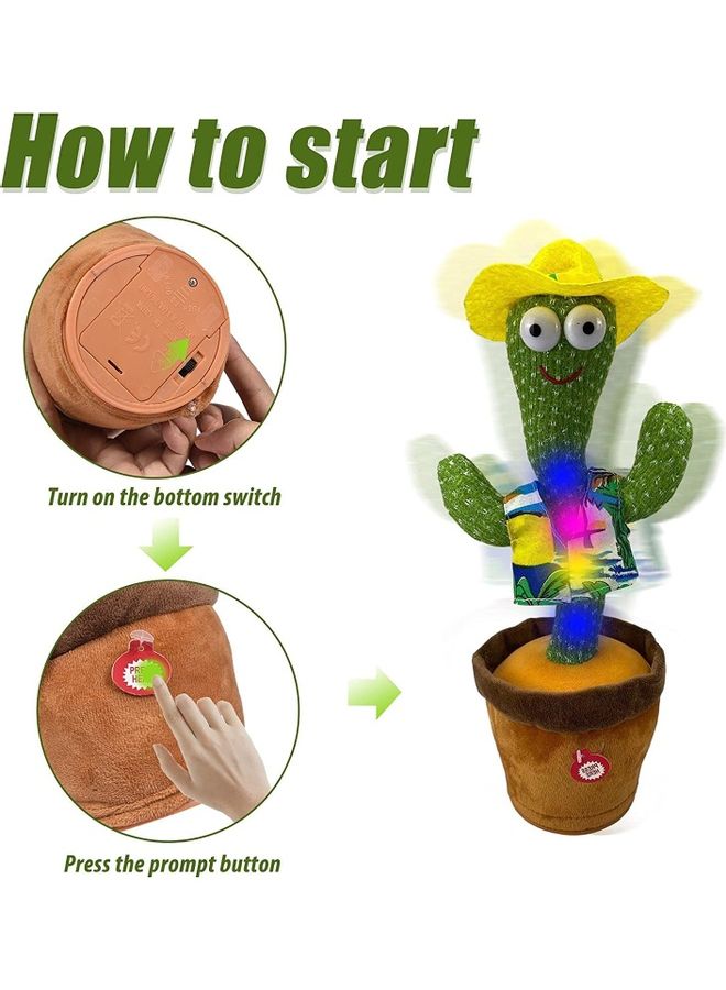 Electric Dancing Cactus Plant Stuffed Toy With Music - Image 5