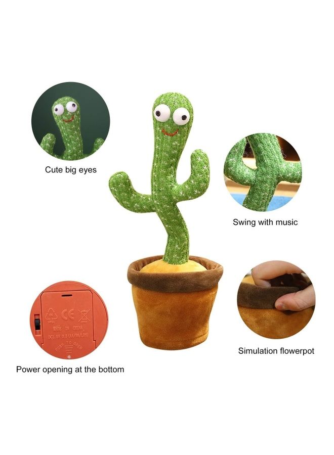 Electric Dancing Cactus Plant Stuffed Toy With Music - Image 2