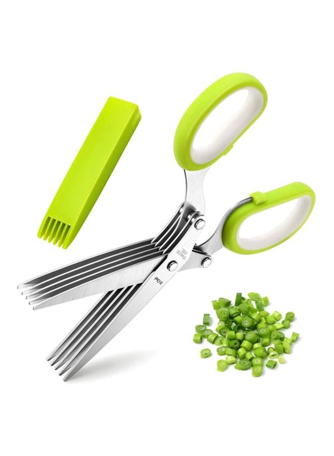 Sinbo Vegetable Cutting Scissors Silver/Green - Image 2