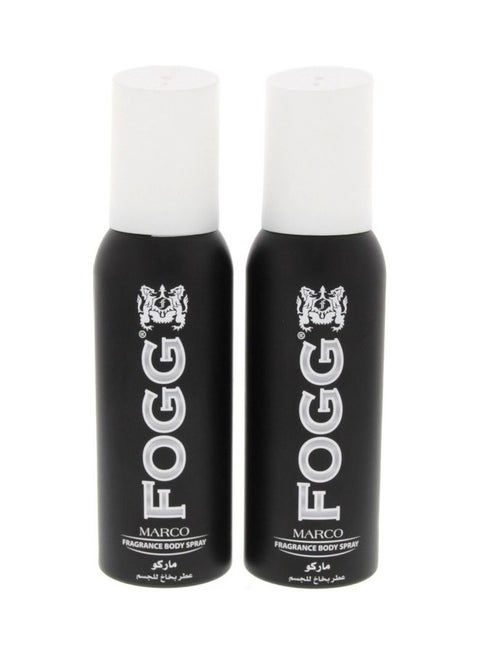 Pack Of 2 Fragrance Body Spray Marco For Men 120ml