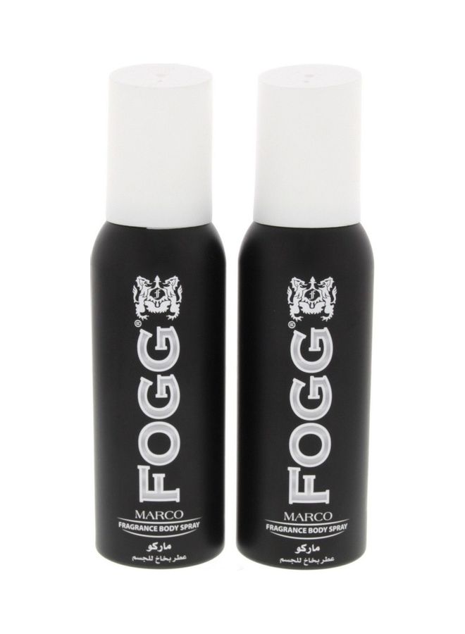 فوج مجموعة بخاخ معطر للجسم ماركو للرجال مكونة من قطعتين 120ملليلتر