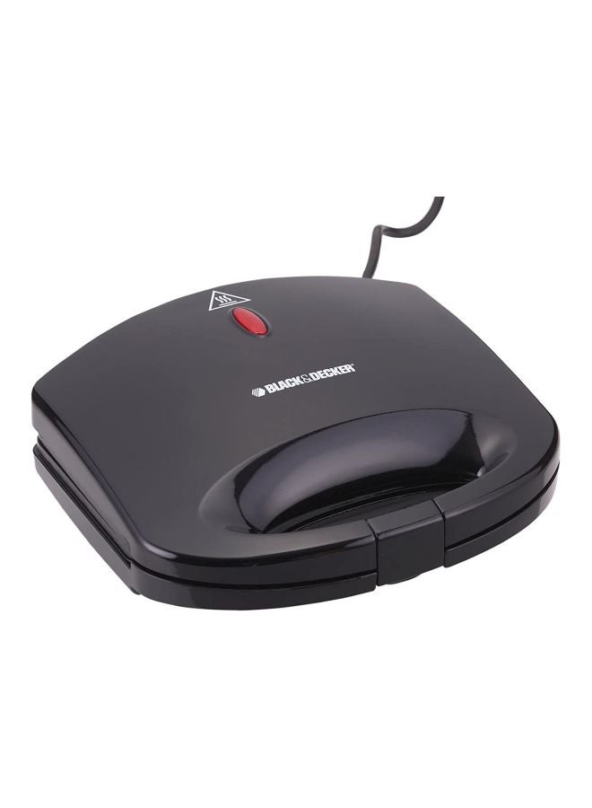 بلاك اند ديكر ماكينة صنع السندوتشات سعة قطعتين 600 W TS1000 أسود - Image 3