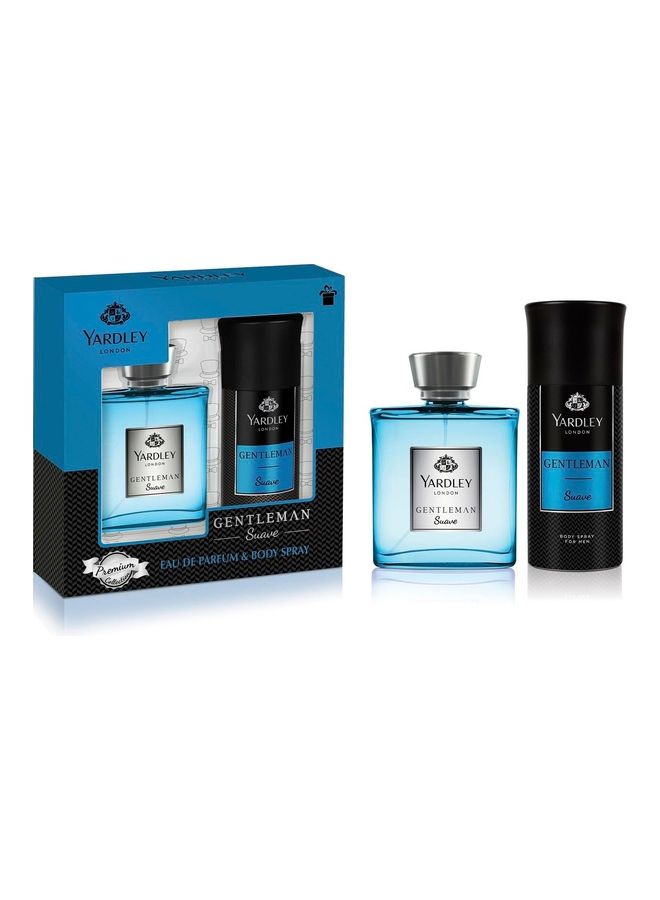Yardley Gentleman Suave Eau De Toilette Parfum Plus Body Spray 100ml  - Image 1