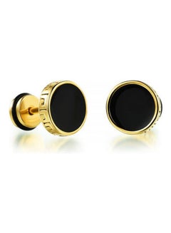 Generic Pk-302Gd Classy Stainless Steel Round Stud Earring For Men 