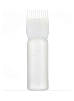 Generic Professional Hair Colouring Comb Empty Hair Dye Bottle With Applicator Brush Dispensing Salon Hair Coloring Styling Tool White 