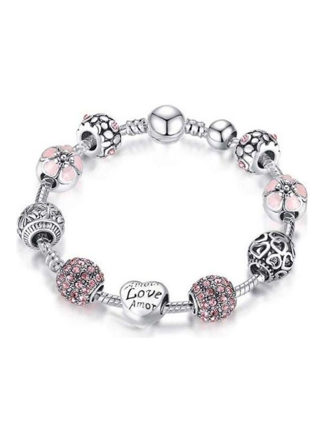 Fashion Bracelet Glass And Crystal Beads For Girls 