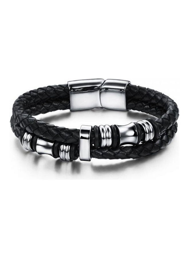 Bohemian Style Leather Bracelet Lead & Nickel Free In Compliance With Cpsia Requirements 