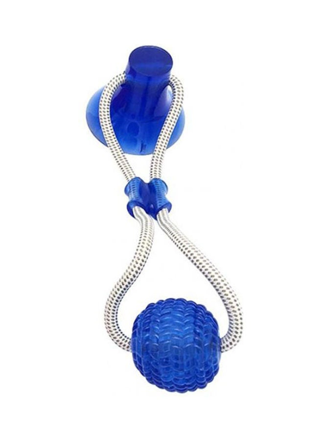 لعبة كرة المضغ والعض المطاطية المتعددة الوظائف اللينة للكلاب أزرق