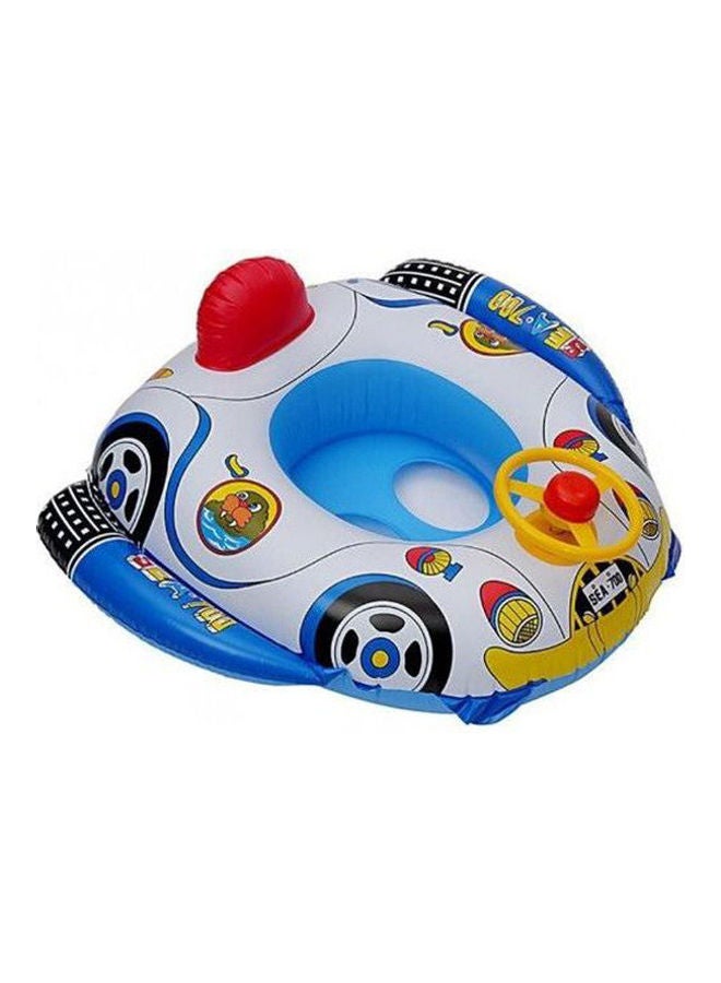 Generic Swimming Ring Steering Wheel Baby Seat Inflatable Boat Cartoon Swimming Boat For Children 500grams 