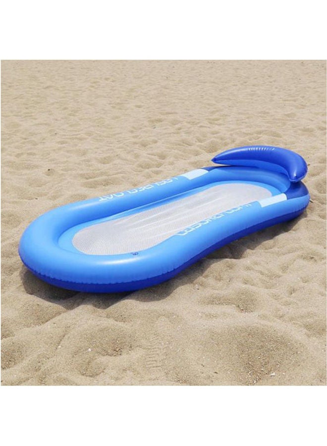 Generic Inflatable Floating Mattress For Swimming Pool Use-Blue 700grams 