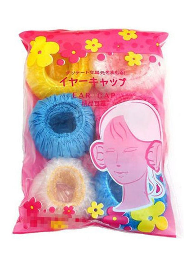 Generic 50Pcs Ear Protector Waterproof Multi Color Earmuffs For Hair Dye, Shower, Bathing Ear Cover Caps Free Size centimeter
