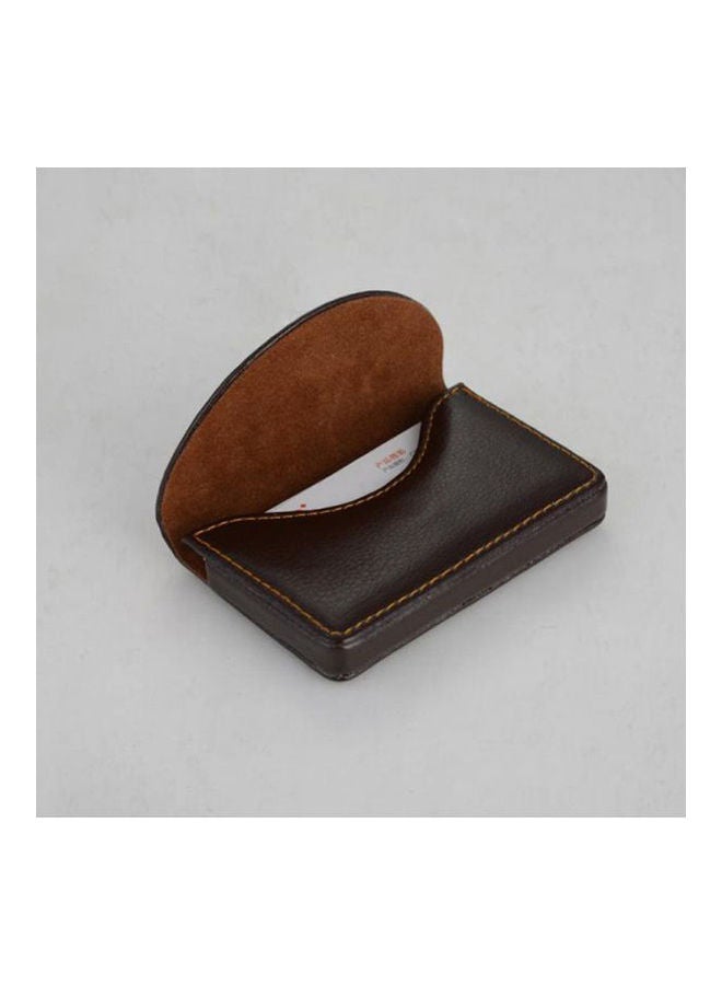 Faux Leather For Unisex - Card & Id Cases Brown