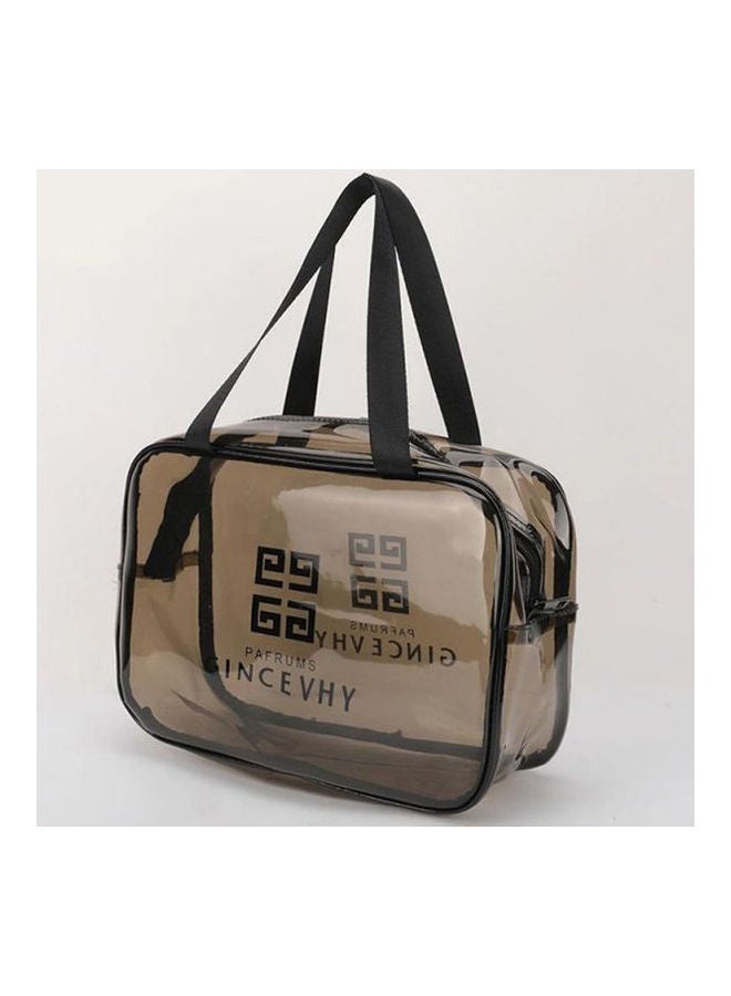 حقيبة مستحضرات تجميل مضادة للماء للنساء أسود