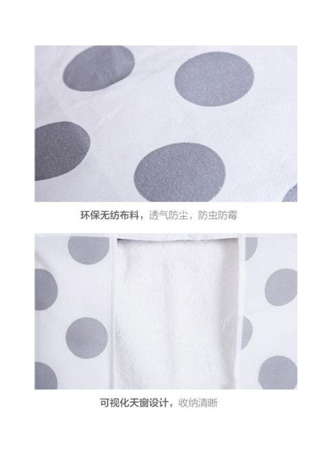 Portable Large Casual Travel bag Non-woven Clothes Luggage Storage bags Anti-dust Storage Boxes Clothes Quilt Laundry Pillows White-Purple  - Image 2