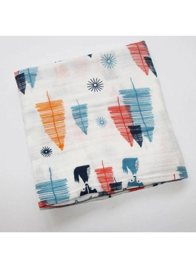 Generic Muslin Cotton Baby Swaddles Soft Newborn Blankets Bath Gauze Infant Wrap Sleepsack Stroller Cover Play Mat cotton Multicolour Free Size centimeter 