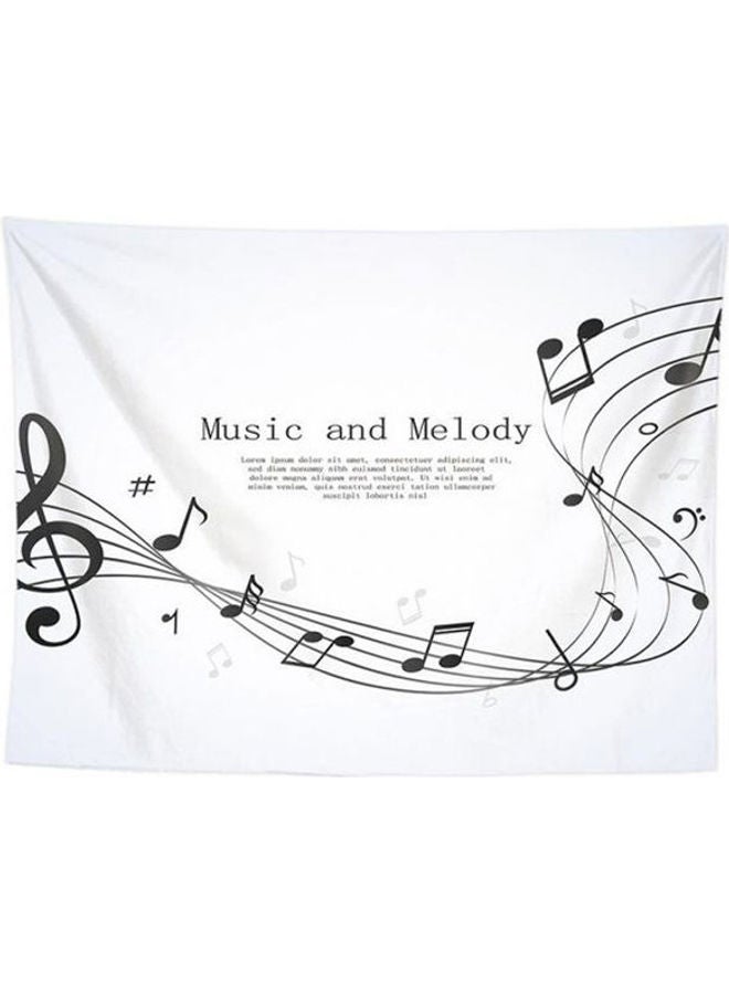 Musical Notation Wall Blanket Beach Towel Hanging Cloth Multicolour