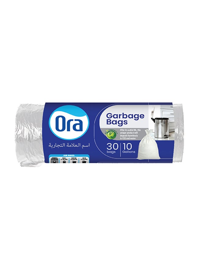 أوه آر أية أكياس قمامة فيفا 10 جالون 30 كيس أبيض  - Image 1