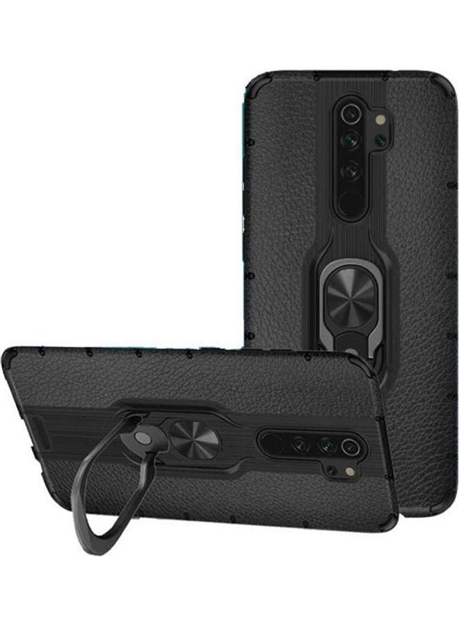 Generic - For Xiaomi mi Note 8 Pro Case,Hybrid Armor Heavy Duty Shockproof Protection Kickstand Case Cover Compatible Magnetic Car Mount Ring Black - Image 1