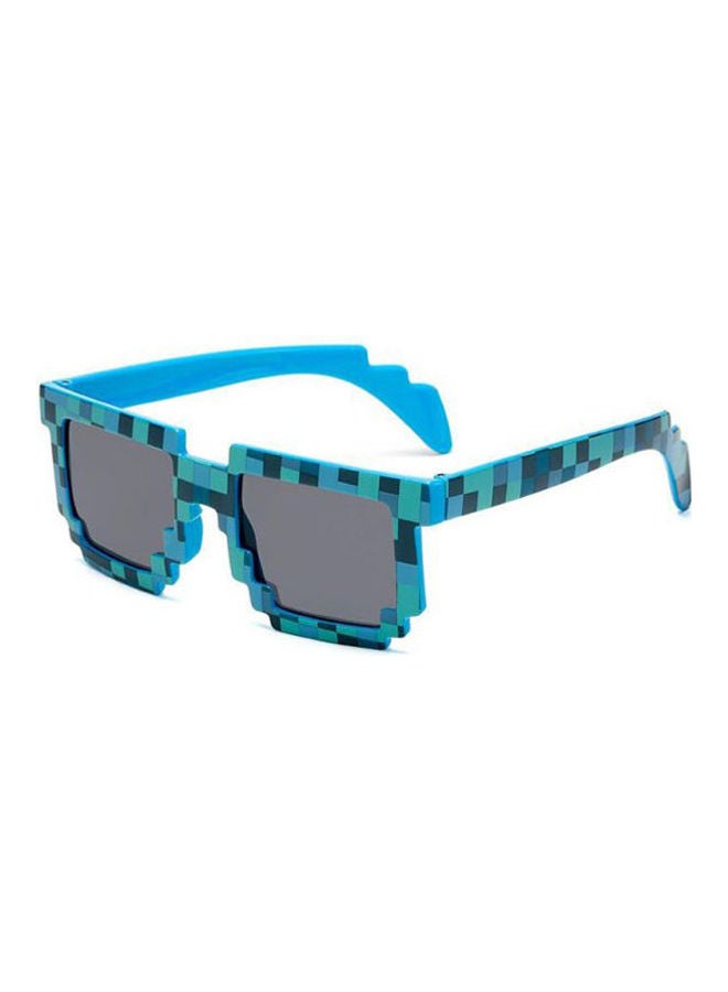 Generic Boys' Blue Minecraft Creeper Of Mosaic Sunglasses For Boys Outdoors Sunglasses 