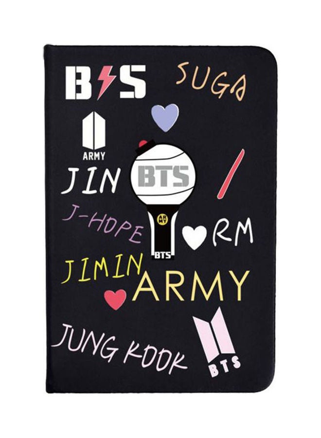 BTS - Bulletproof Youth Group PU Elastic Binding Notebook Multicolour - Image 1