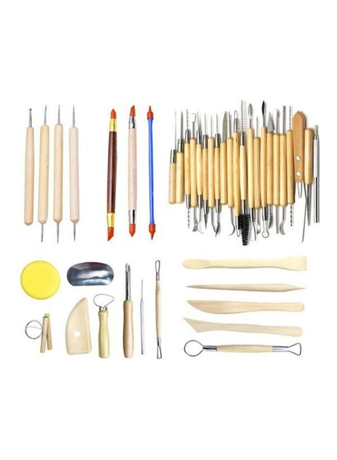 Generic - Modeling Clay Pottery Sculpting Tools Carving Tool Set Ball Stylus Dotting Tools, Clay Pottery Modeling Set, Rock Painting Multicolour - Image 1