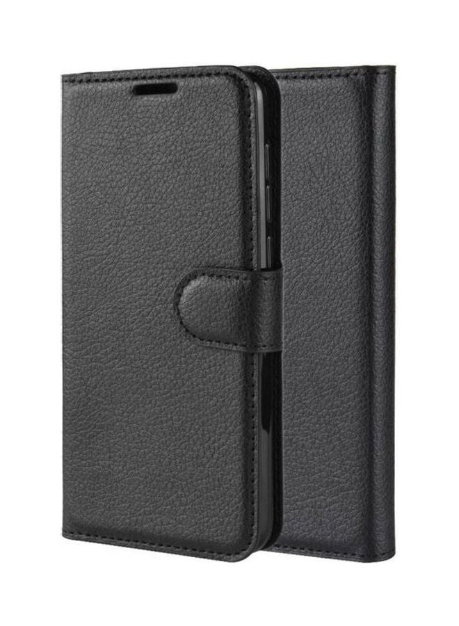 Generic - Compatible With Oppo Reno Z Case,   Pu Leather Flip Stand Slim Wallet Case Full Body Protection Cover Black - Image 1