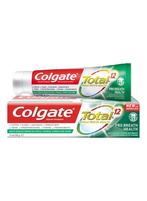 Total 12 Pro Breath Health Toothpaste Multicolour 75ml