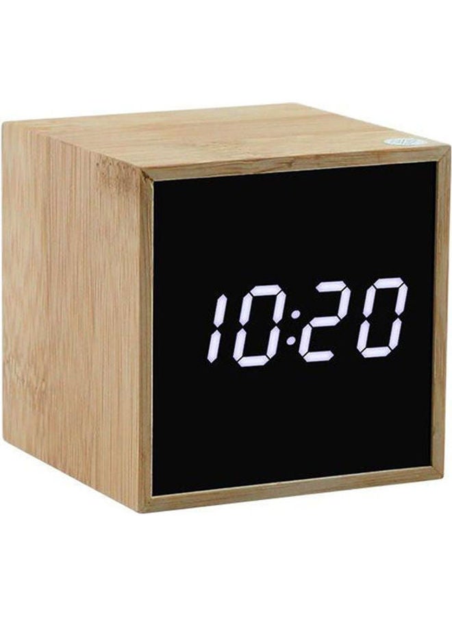 Wood Digital Clock - Desk & Shelf Clocks Beige 