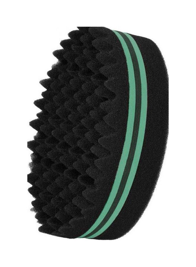 إسفنجة مجعدة بيضاوية ذات وجهين بتصميم موجات صغيرة مع ثقوب بكثافة مجعدة أسود 145x96x45سم