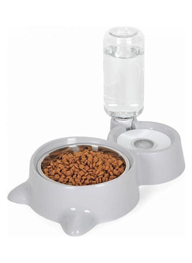Generic Cat Bowl Dog Water Feeder Bowl Cat Kitten Drinking Fountain Food Dish Pet Bowl Goods White 