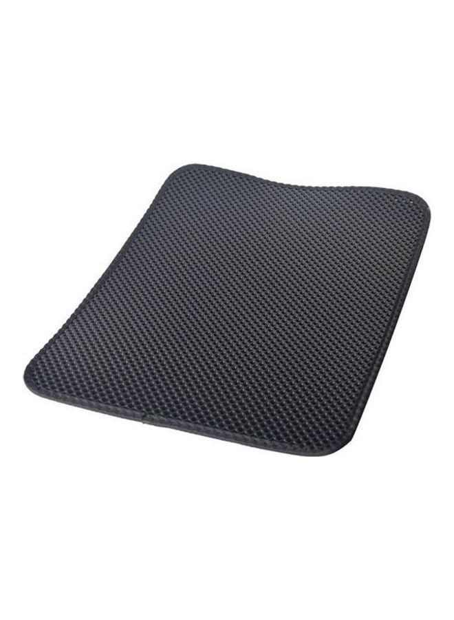 Cat Litter Pad Eva Falling Sand Folding Mat Pet Nest Cushion Cage Cat & Dog Mat Waterproof Cat Litter Prevention-Black Black