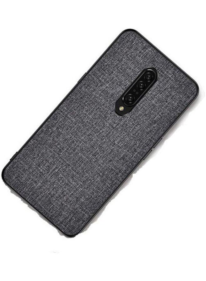 Generic - Oneplus 7 Pro Canvas Texture Phone Case Grey - Image 1