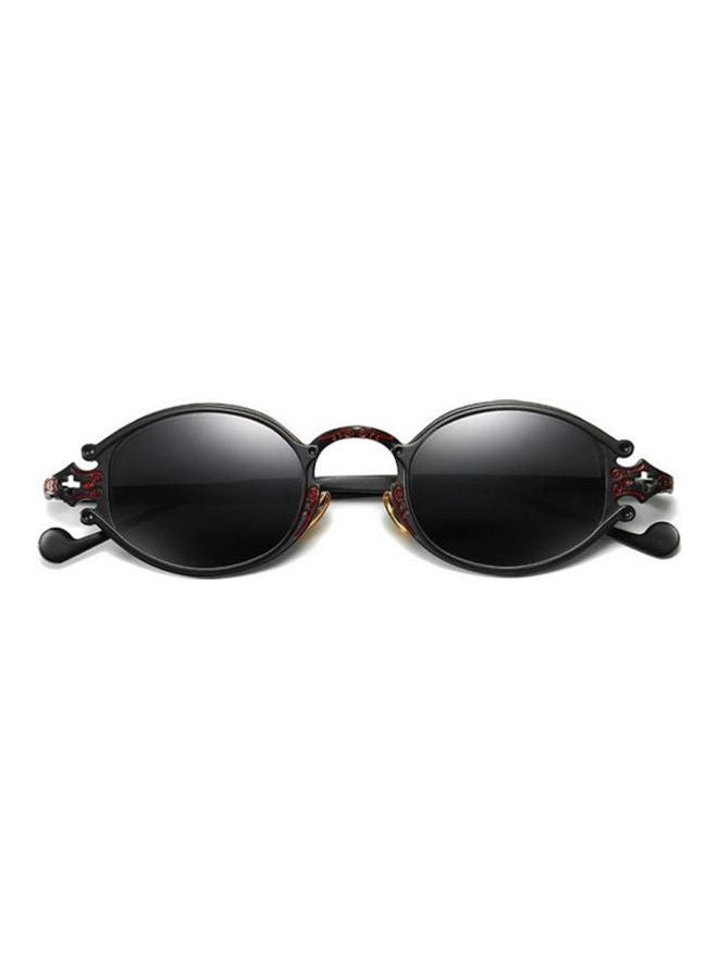 Generic Retro Steampunk Sunglasses Oval Frame Carved Sunglasses 