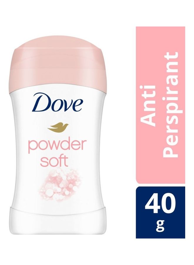 دوف مزيل عرق ستيك باودر سوفت مضاد للتعرق أبيض 40جرام - Image 2