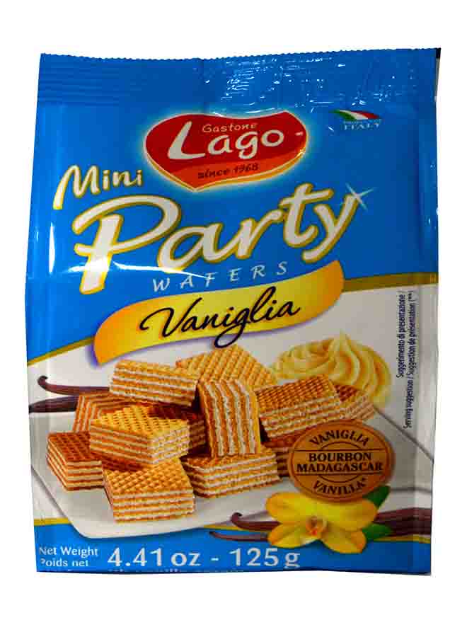 Lago Mini Party Vaniglia Wafers 125grams  - Image 1